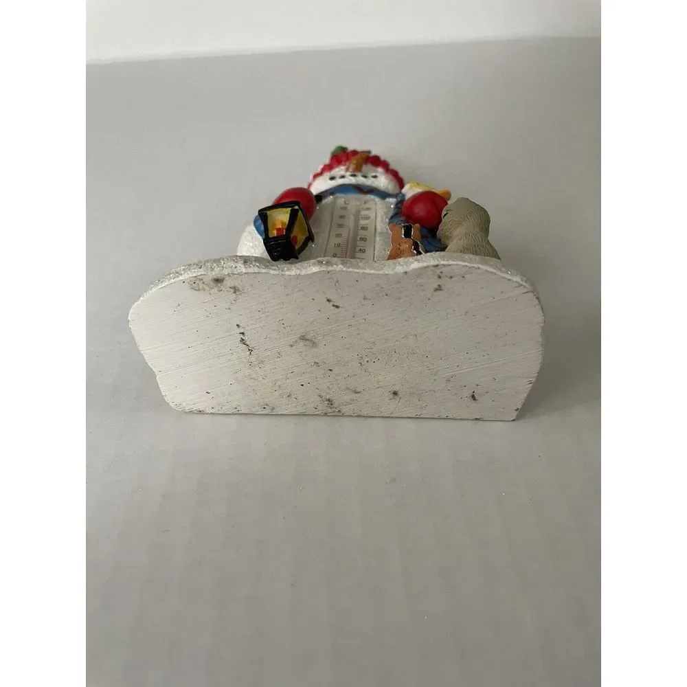 Snowman Christmas Winter Holiday Thermometer White Wall Piece Nice‎